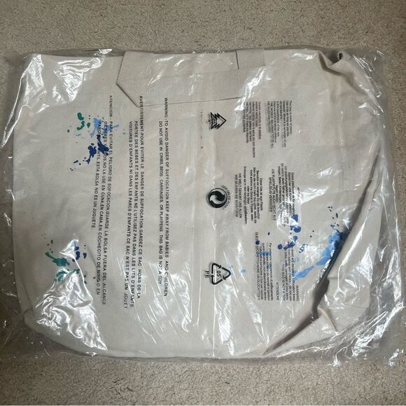 Madhappy LA Lacma Exclusive Wide Tote Bag Canvas in Natural NEW - Picture 4 of 5